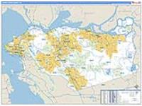Contra Costa, Ca Carrier Route Wall Map